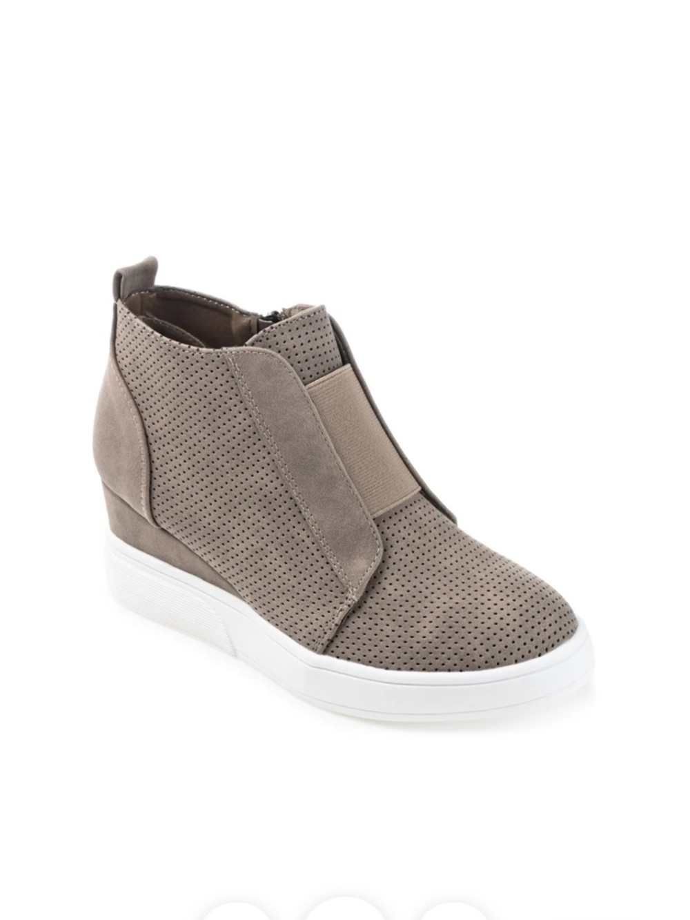 Women’s Taupe Wedge Sneakers